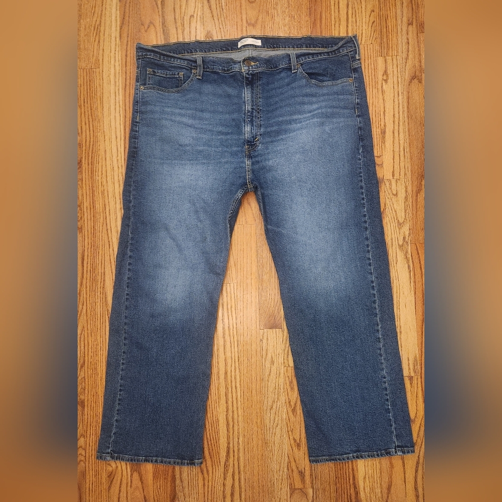 New, Levi's Men's Straight Fit Blue Jeans, Size: W46 L30